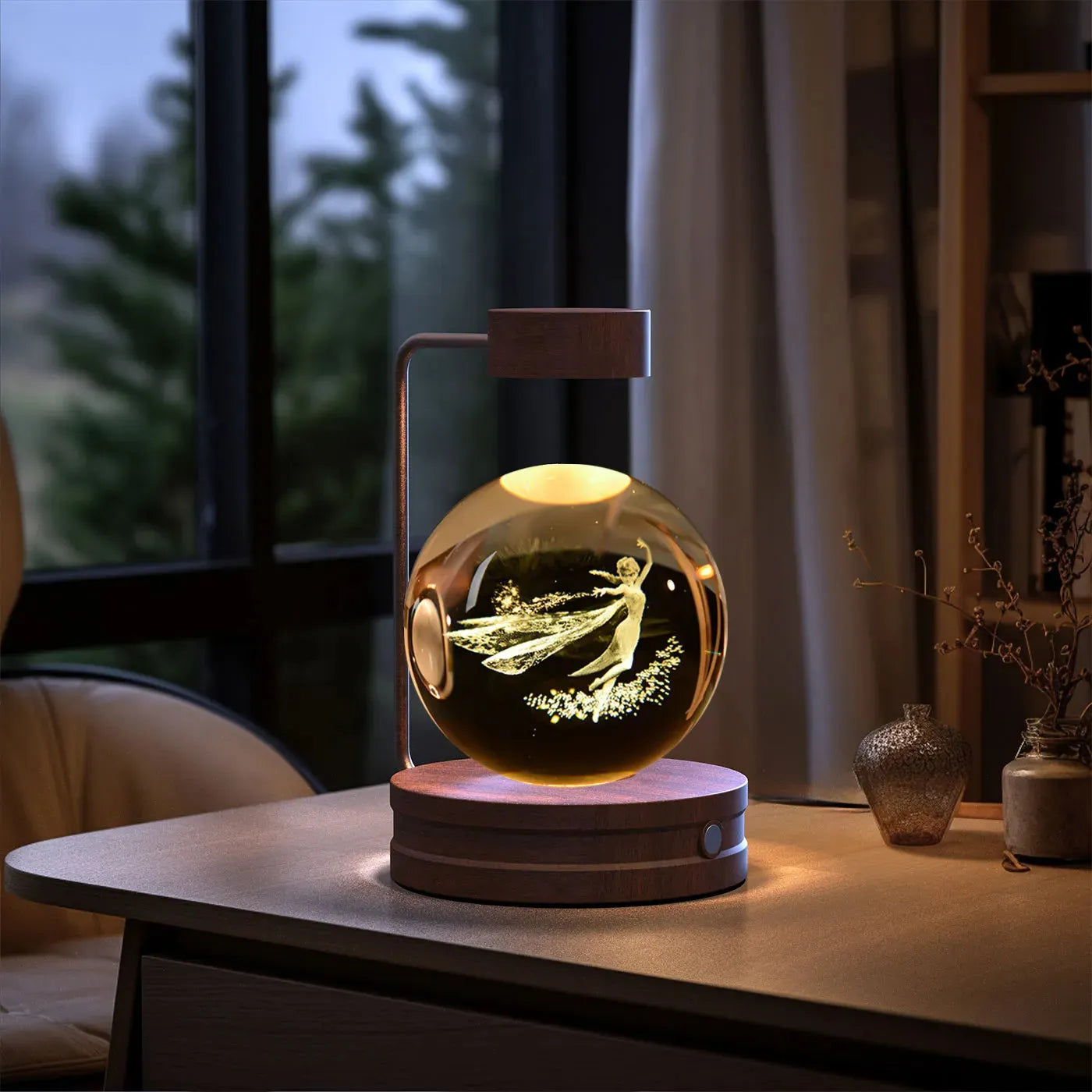 Crystal Ball Cosmic Dinosaur Indoor Night Light USB Power Warm Bedside Light Birthday Gift Night Lamp - Bellarte Enchanté Crystal Ball Cosmic Dinosaur Indoor Night Light USB Power Warm Bedside Light Birthday Gift Night Lamp